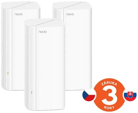 WiFi systém Tenda MX12 (3-pack) Nova Wireless Mesh AX3000 WiFi-6 Router 2976 Mbps, Gigabit WAN + LAN, VPN, IPv6