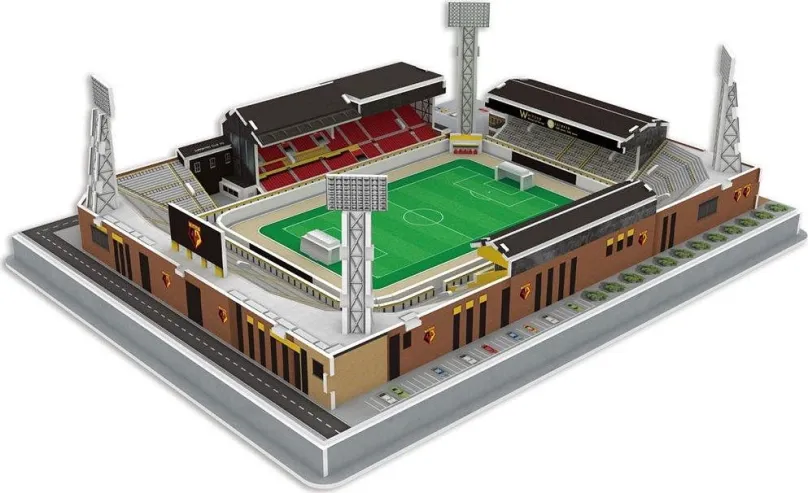 3D puzzle STADIUM 3D REPLICA 3D puzzle Štadión Vicarage Road Watford 59 dielikov