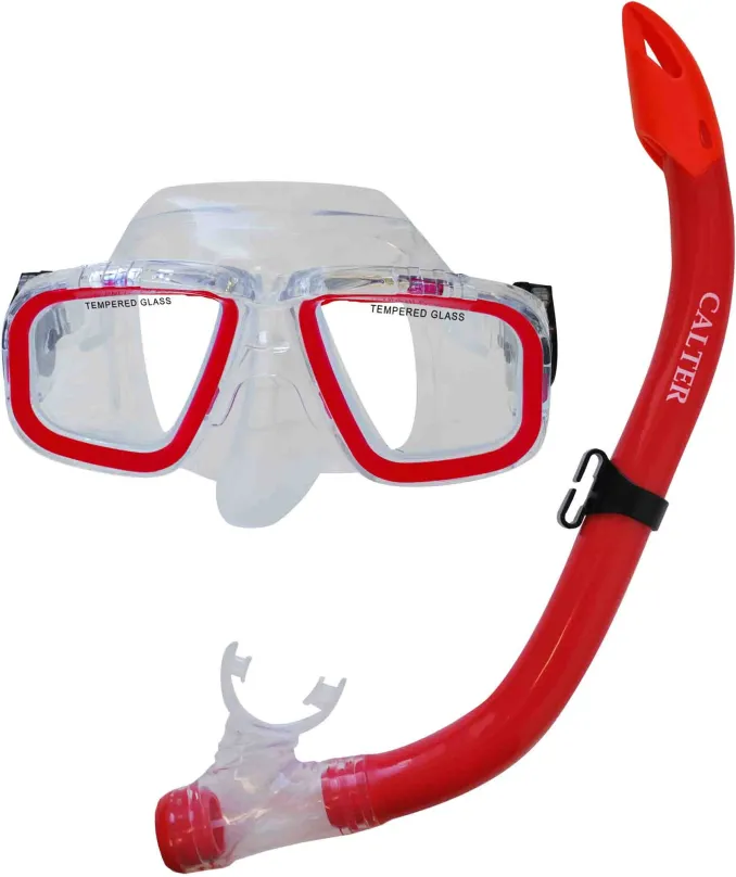 Potápačská sada Calter Potápačský set Junior S9301+M229 P+S, červený