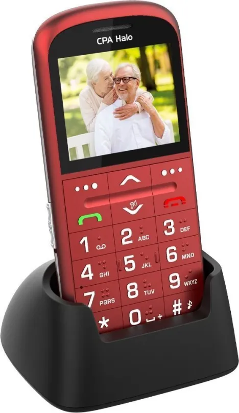 Mobilný telefón CPA Halo 11 Pre Senior červená