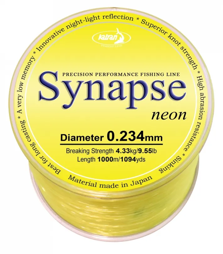 Katran Vlasec Synapse Neon 1000m 0,234mm 4,33kg