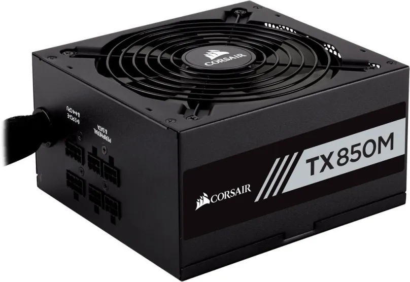 Počítačový zdroj Corsair TX850M, 850W, ATX, 80 PLUS Gold, 4 ks PCIe (8-pin/6+2-pin), 8 ×