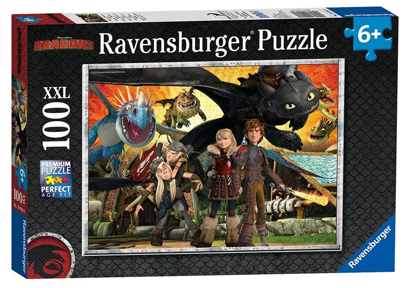 Puzzle Ravensburger 109180 Ako vycvičiť draka: Dračí priatelia
