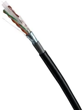 Sieťový kábel Datacom FTP drôt CAT6 PVC+PE 305m cievka čierny 2-OUTDOOR