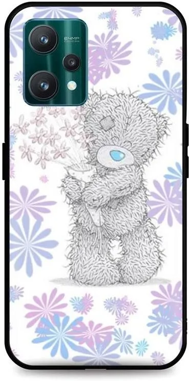 Kryt na mobil TopQ Kryt Realme 9 Pre silikón Floral Teddy 73486