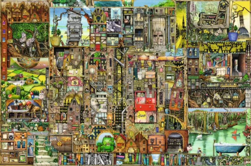RAVENSBURGER Puzzle Bizarné mesto 5000 dielikov