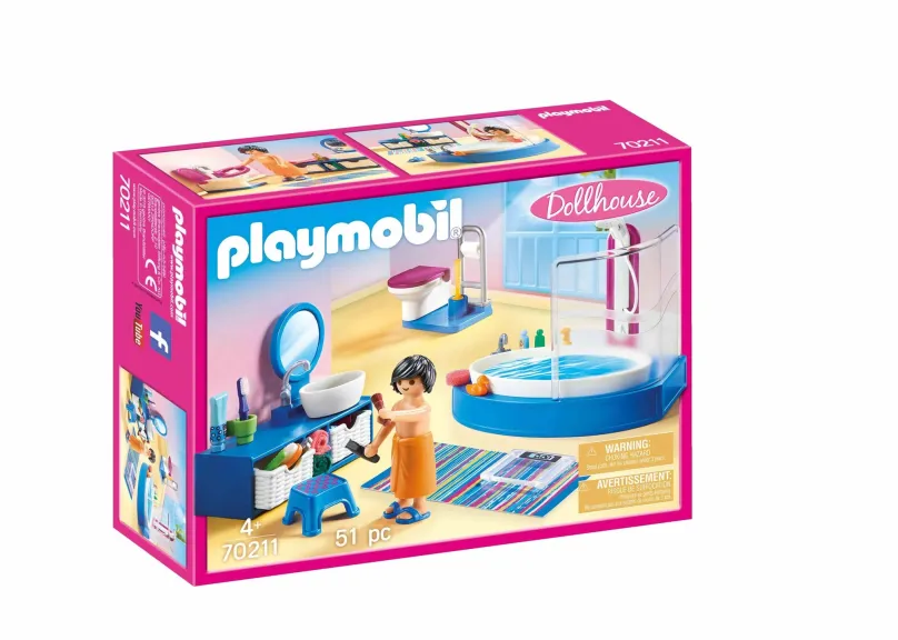 Stavebnica Playmobil Kúpeľňa s vaňou