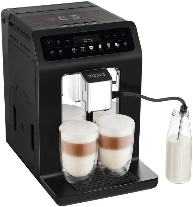 Automatický kávovar KRUPS EA895831 Evidence One Black, ľahké čistenie, hustá mliečna pena