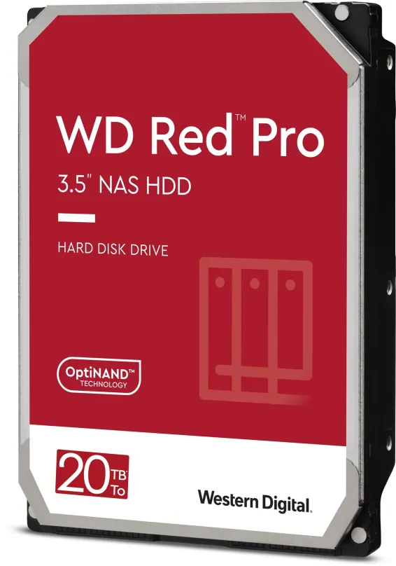 Pevný disk WD Red Pro 20TB, 3.5", SATA III, maximálna rýchlosť prenosu 268 MB/s, cach