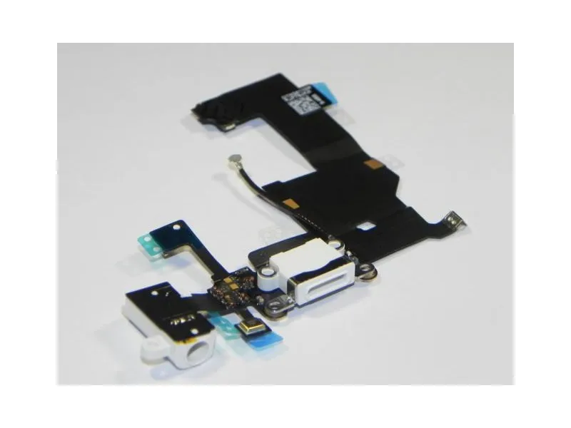 Nabíjací port + Audio Jack konektor Flex pre Apple iPhone 5S biela