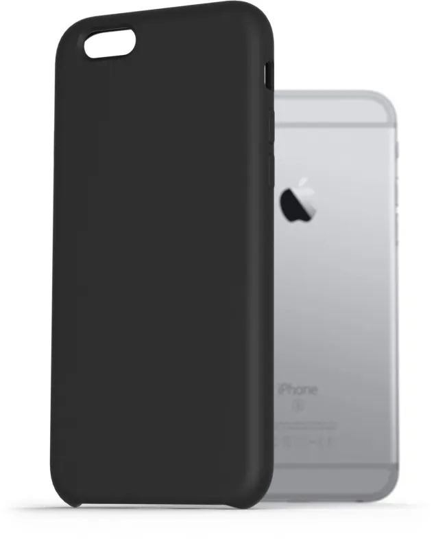 Kryt na mobil AlzaGuard Premium Liquid Silicone Case pre iPhone 6/6s čierne