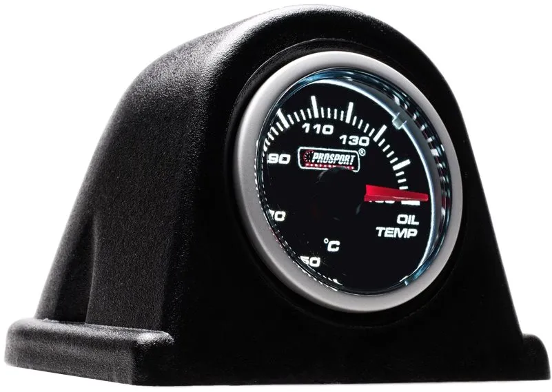 Prídavný budík do auta PROSPORT Smoke Lens prídavný ukazovateľ teploty oleja 50-150st. s dymovým prekrytím