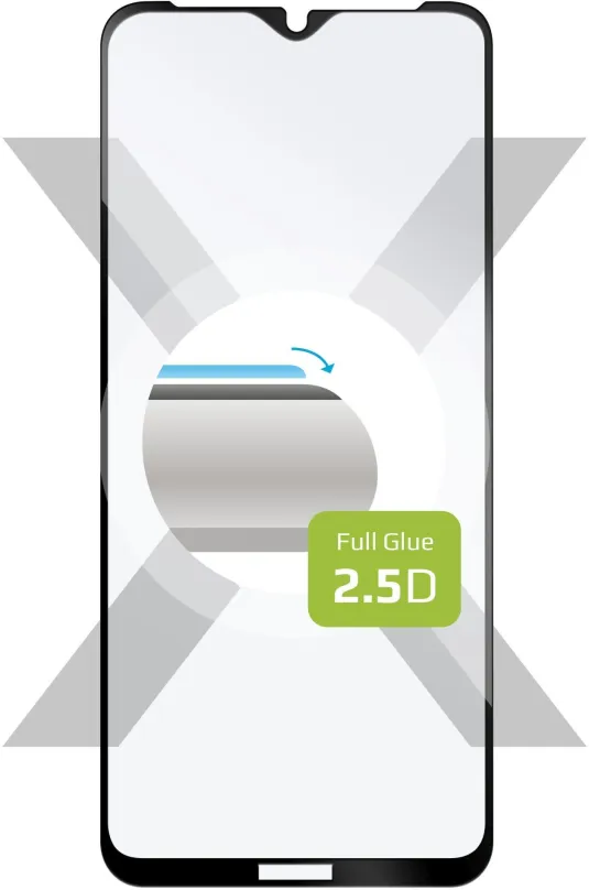 Ochranné sklo FIXED FullGlue-Cover pre Nokia 2.4 čierne