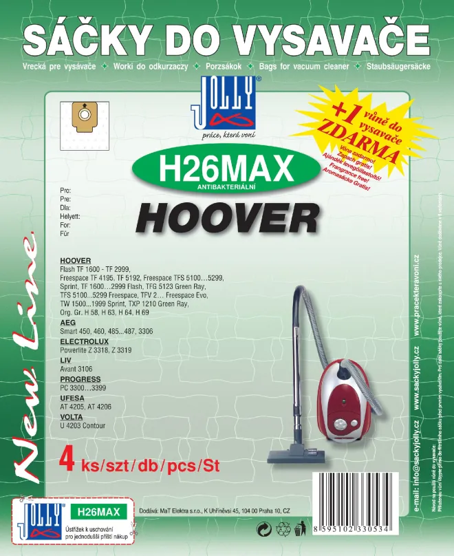 Vrecká do vysávača Vrecká do vysávača H26 MAX - textilné - vôňa Horská lúka