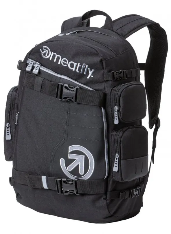 Mestský batoh Meatfly Wanderer 5 Backpack Black