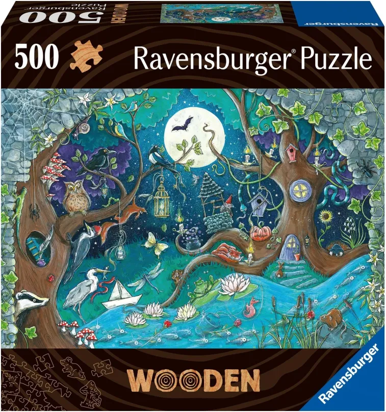 Puzzle Ravensburger Puzzle 175161 Drevené Puzzle Kúzelný Les 500 Dielkov