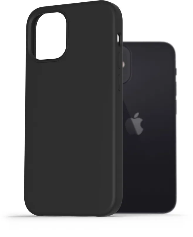 Kryt na mobil AlzaGuard Premium Liquid Silicone Case pre iPhone 12 mini čierne