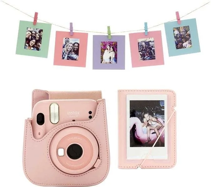 Puzdro na fotoaparát Fujifilm instax mini 11 accessory kit blush-pink