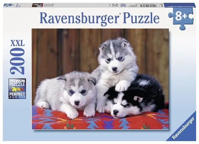 Puzzle Ravensburger 128235 Husky, 200 dielikov v balení, téma zvieratá, vhodné od 8 rokov