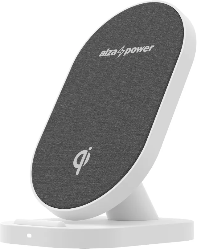 Bezdrôtová nabíjačka AlzaPower WC110 Wireless Fast Charger biela