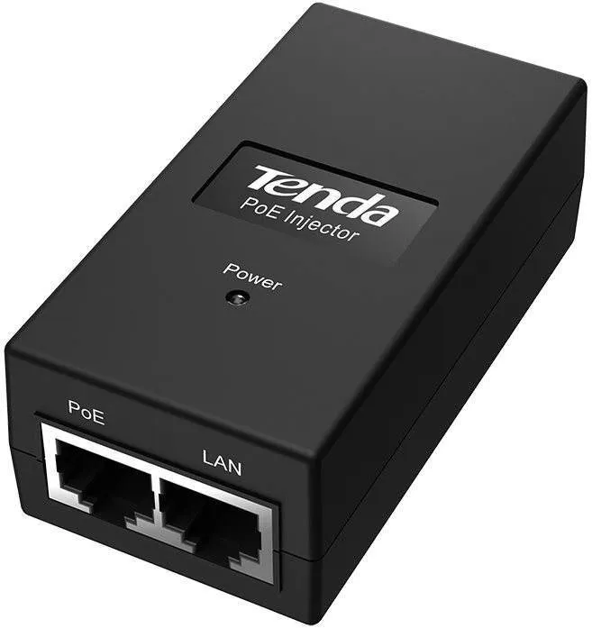 Injektor Tenda PoE15F, 802.3af pre vysielanie PoE (Power over Ethernet), LAN, 15.4W, 48V,