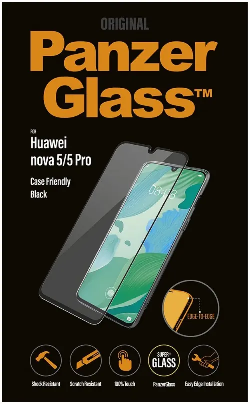 Ochranné sklo PanzerGlass Edge-to-Edge pre Huawei Nova 5/5 Pre čierne
