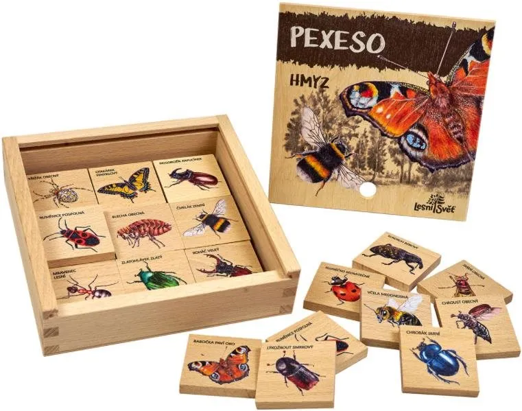 Pexeso Lesné Svet Pexeso Klasické - Z ríše hmyzu