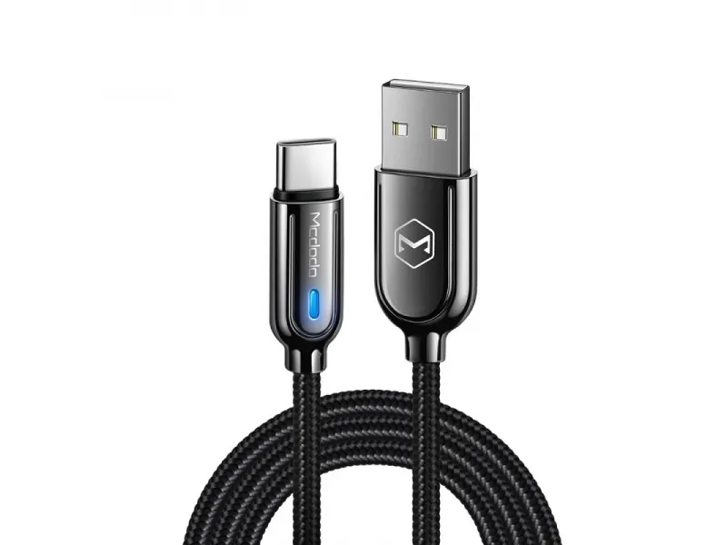 Mcdodo nabíjecí / datový kabel USB-C s inteligentním vypnutím Smart Series 1 m černá