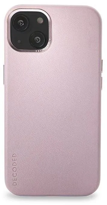 Kryt na mobil Decoded MagSafe BackCover Pink iPhone 13, pre Apple iPhone 13, materiál koža