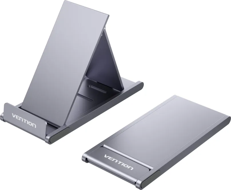 Držiak na mobilný telefón Vention Portable 3-Angle Cell Phone Stand Holder for Desk Gray Aluminium Alloy Type