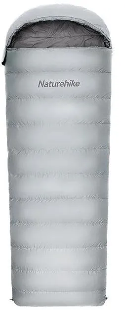 Spací vak Naturehike kombinovaný páperový spací vak RM40 vel. L 940g - šedý