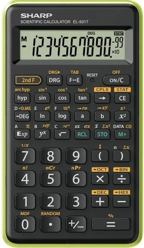 Kalkulačka SHARP SH-EL501TBGR čierno/zelená