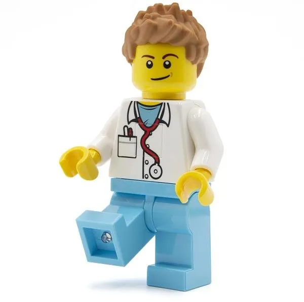Svietiaca figúrka LEGO Iconic Doktor baterka