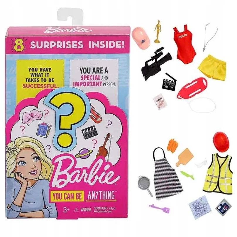 Barbie Oblečky pre povolanie s prekvapením, Mattel GLH57