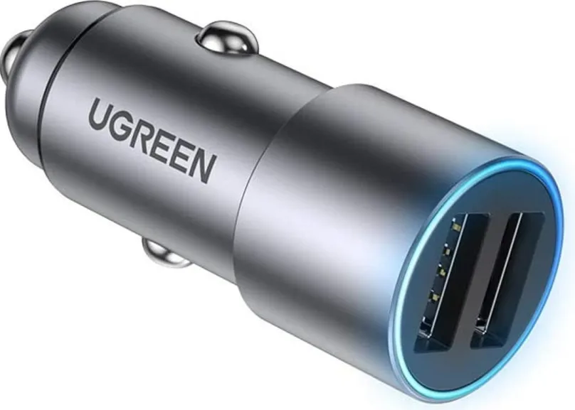 Nabíjačka do auta UGREEN 24W Dual USB-A Car Charger (Gray)