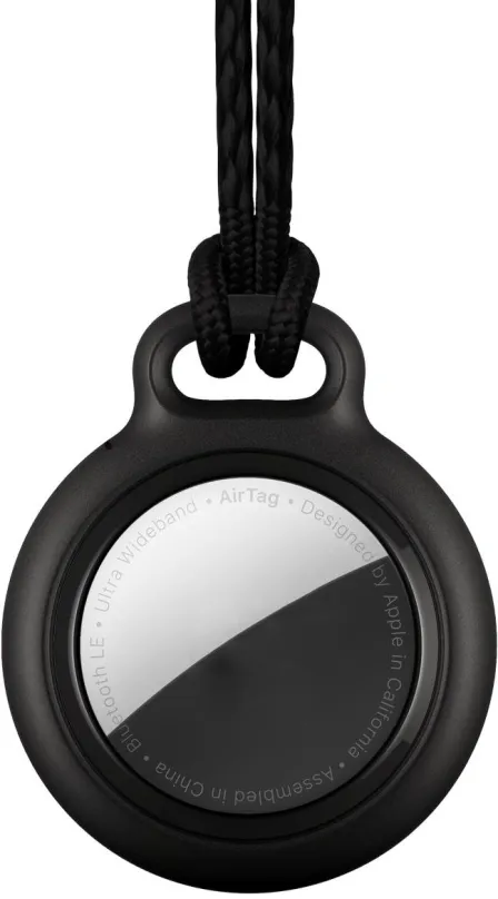AirTag pútko RhinoTech uzamykateľné púzdro s pútkom pre Apple AirTag čierna