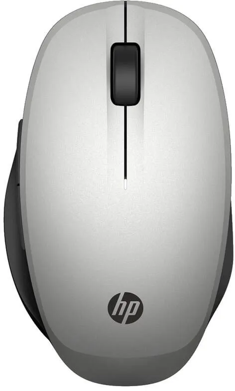 Myš HP Dual Mode Mouse 300 Silver, bezdrôtová, pre pravákov, pripojenie cez bezdrôtový USB
