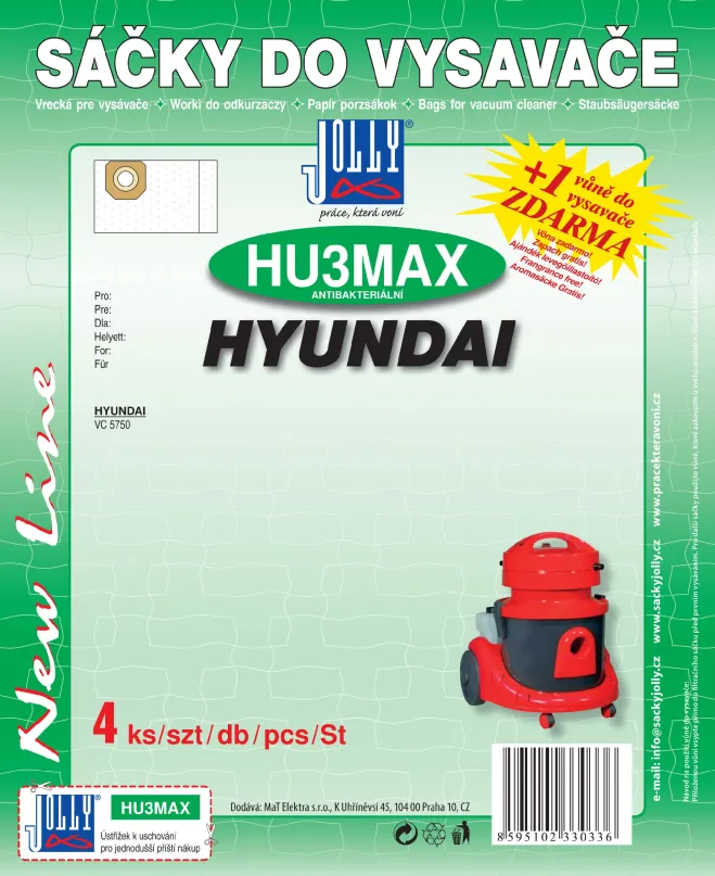 Vrecká do vysávača Vrecká do vysávača HU3 MAX - textilné