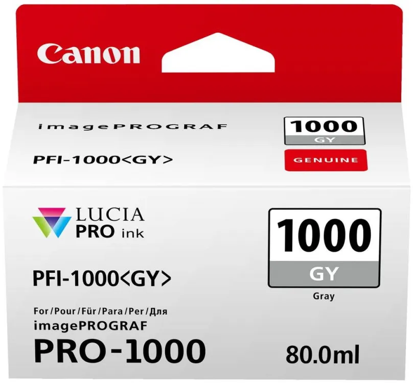 Cartridge Canon PFI-1000g šedá