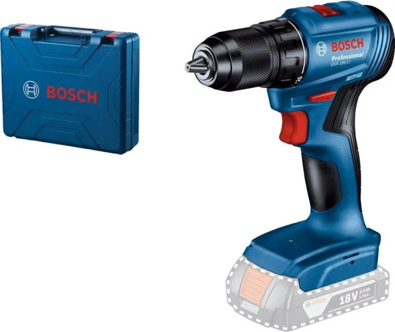 Aku vŕtačka Bosch GSR 185-LI Professional (bez AKU, kufor) 0.601.9K3.003