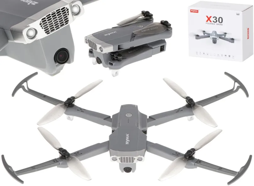 Dron Syma X30 RC dron GPS kamera FPV Wi-Fi, Full HD kamera, dosah prenosu 100 m, doba pre