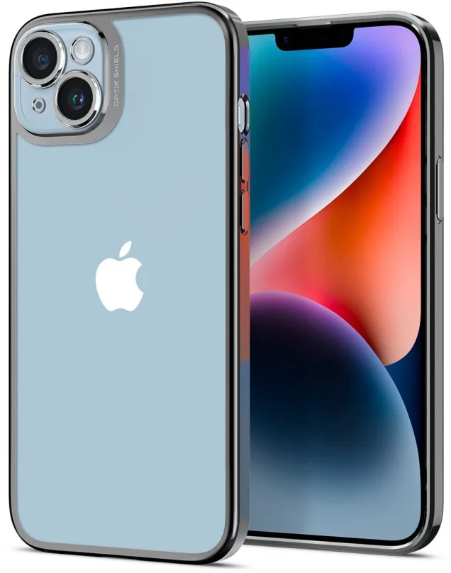 Kryt na mobil Spigen Optik Crystal Chrome Gray iPhone 14, pre Apple iPhone 14, kompatibiln
