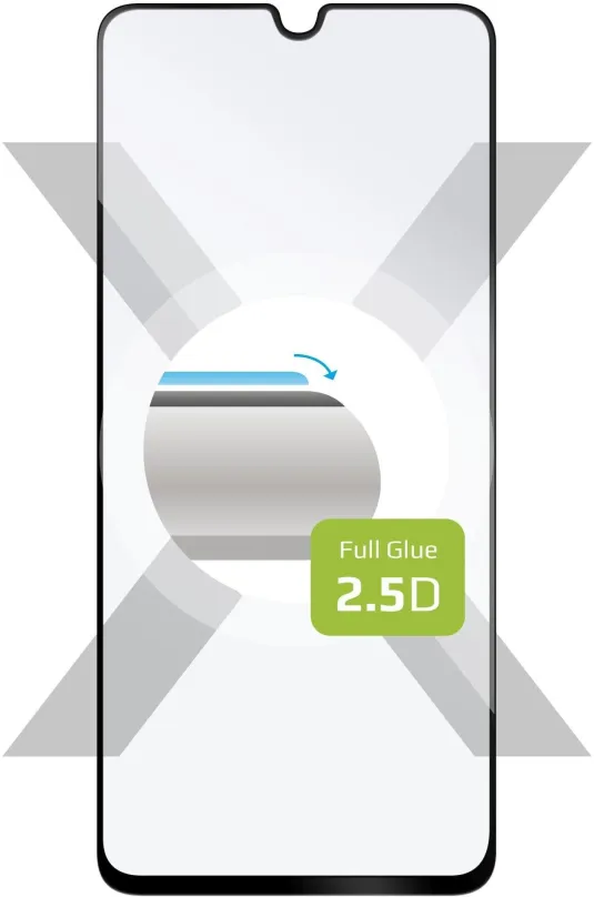 Ochranné sklo FIXED FullGlue-Cover pre Alcatel 1S (2021) čierne