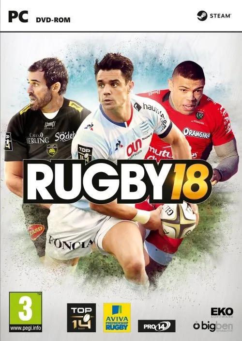 Hra na PC Rugby 2018 (PC) DIGITAL, elektronická licencia, kľúč pre Steam, žáner: športový,