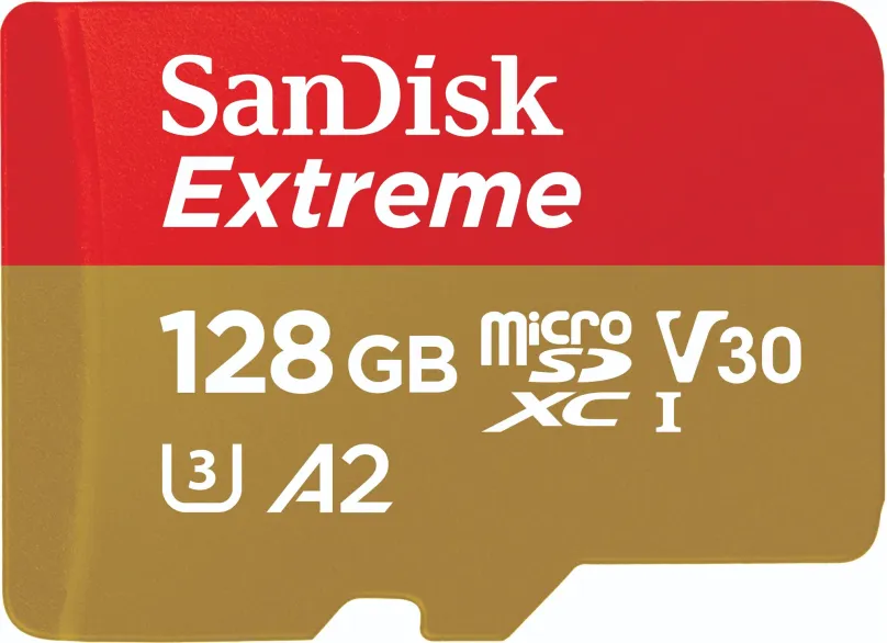Pamäťová karta SanDisk microSDXC 128GB Extreme + Rescue PRO Deluxe + SD adaptér
