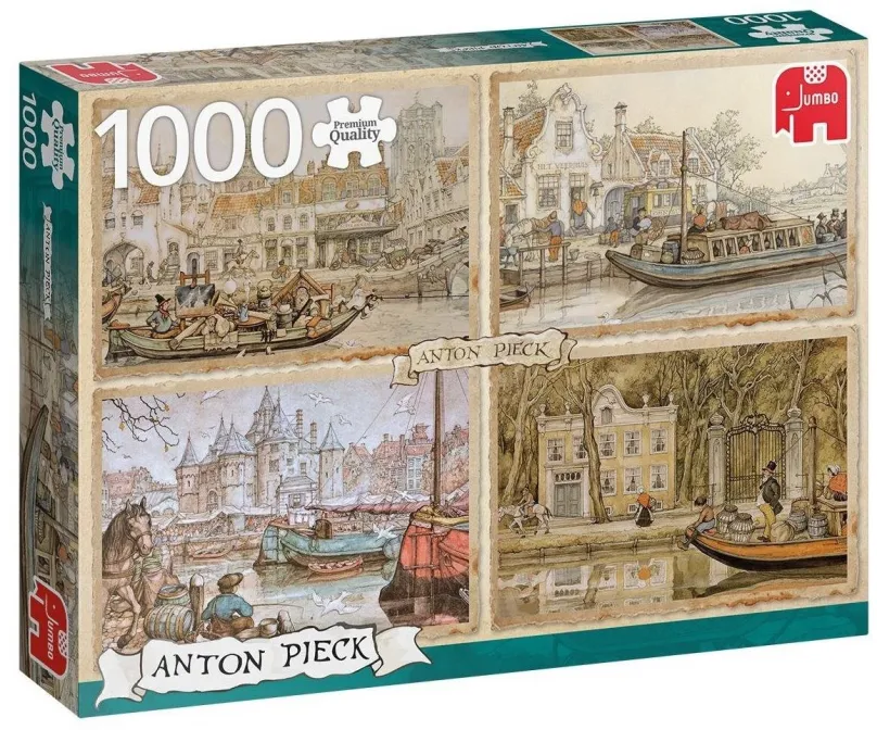 Puzzle Jumbo Puzzle Plavba vodnými kanálmi 1000 dielikov