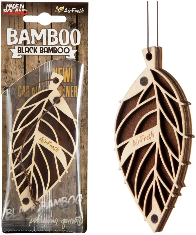 Vôňa do auta AirFresh BAMBOO - Black Bamboo