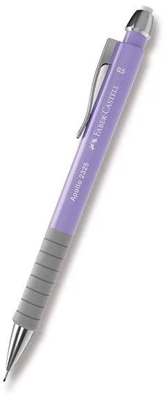 Mikrotužka FABER-CASTELL Apollo 0.5 mm HB, fialová, guľatá, pre pravákov aj ľavákov, farba