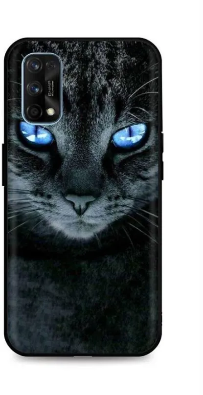 Kryt na mobil TopQ Realme 7 Pre silikón Dark Cat 54979
