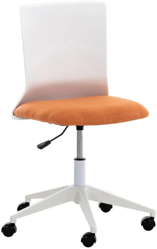 Kancelárska stolička BHM GERMANY Apolda, textil, oranžová